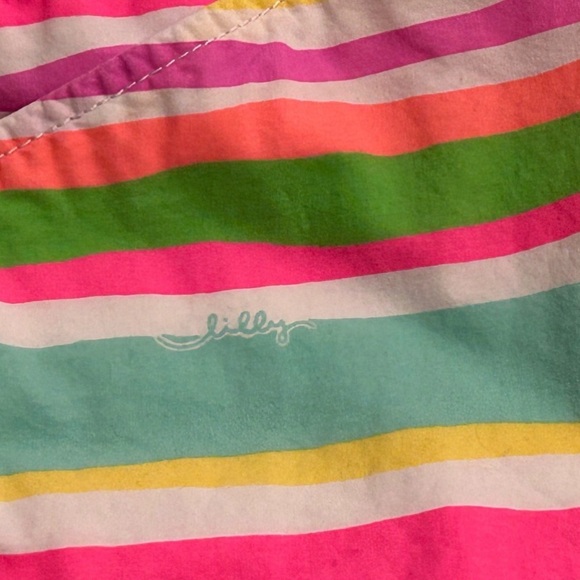 Lilly Pulitzer Neon Stripe Callahan Shorts - Size 0 - Picture 4 of 7